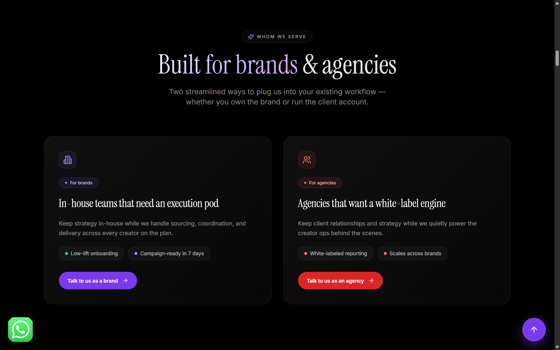 SCULT INFLUENCER  MARKETING WEBSITE  — showcase image 1