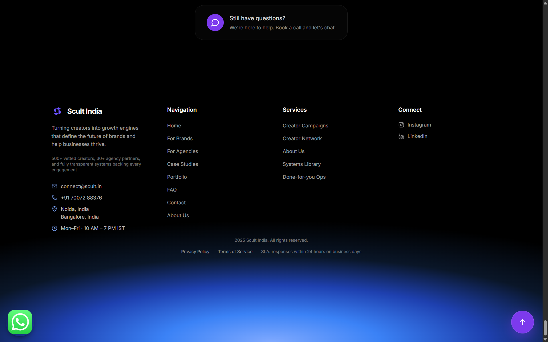 SCULT INFLUENCER  MARKETING WEBSITE  — showcase image 3
